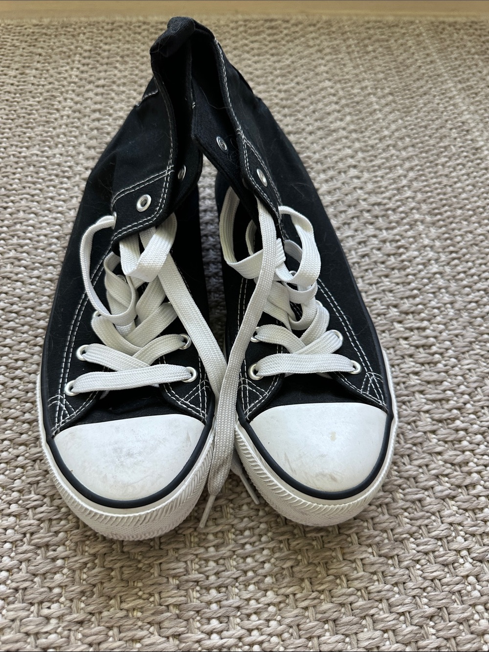 Primark Black and White High-Top Sneakers